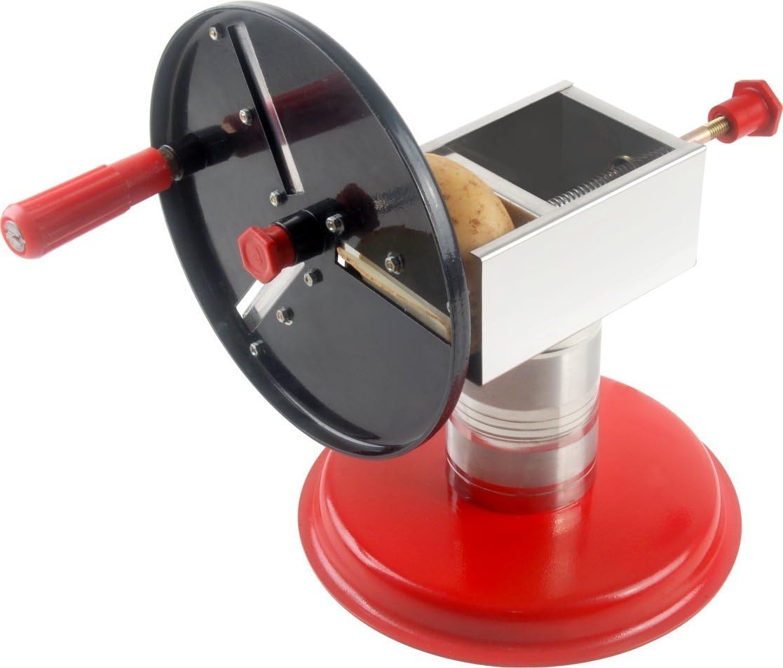 Iron & Stainless Steel Potato Chips Maker & Veggies & Fruit Slicer/chippers Machine, Multicolour