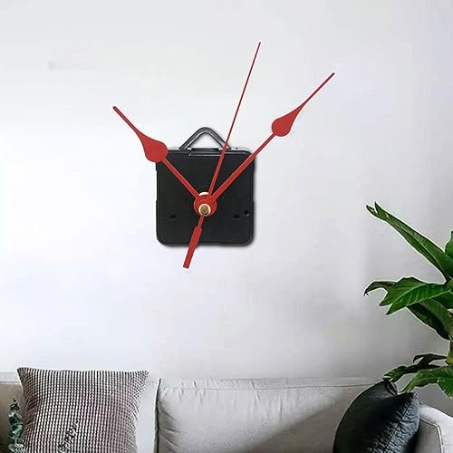 Miniatura 7 de Yajuyi Movimiento de reloj de péndulo, suministros de fabricación hechos a mano, reloj de pared de repuesto Movementart, rojo