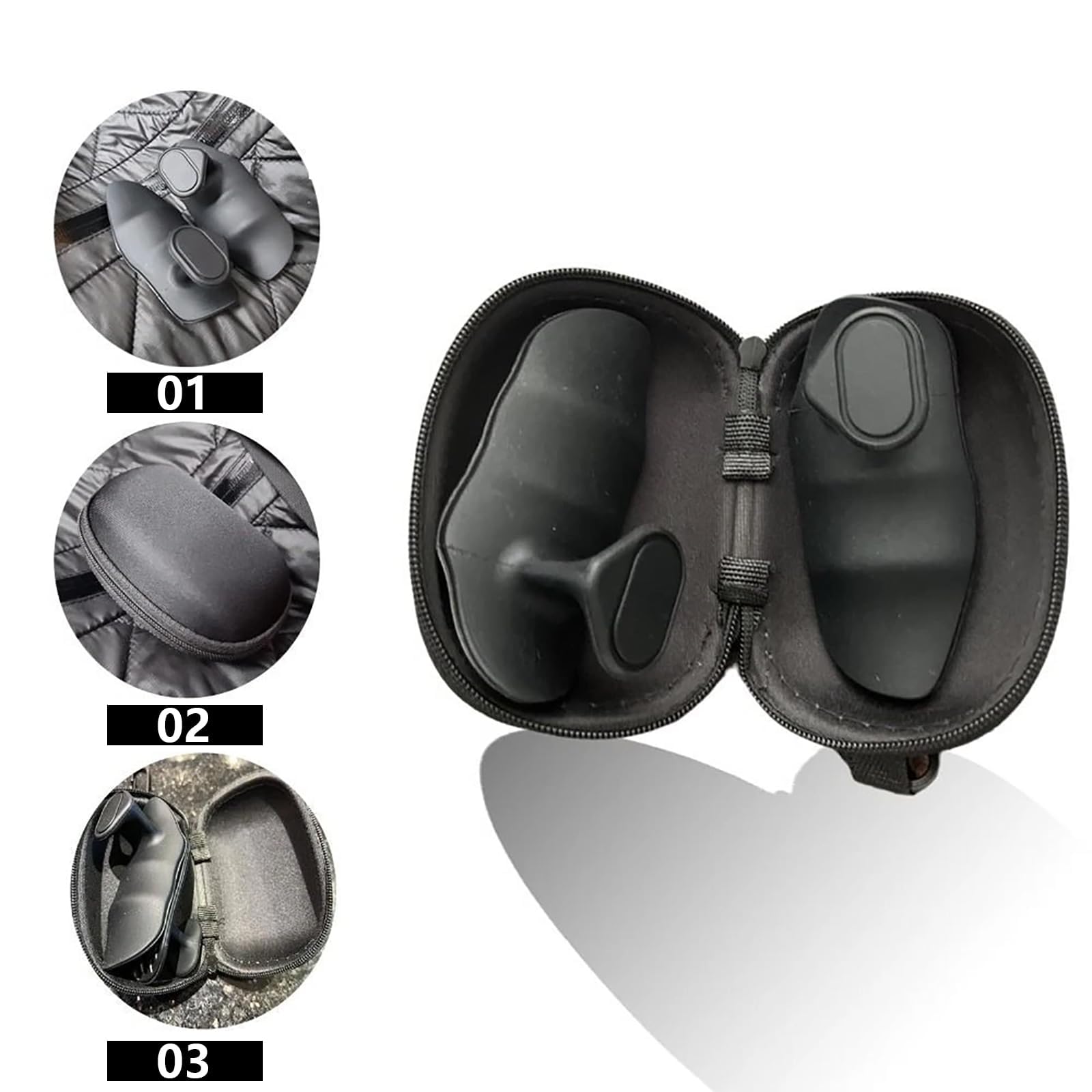 2 Pares Empuñaduras de Levantamiento sin Dedos, con Bolsa de Almacenamiento, Empuñaduras de Gimnasio, Fitness Grip Pads De Silicona, para Gimnasios, Culturismo, Halterofilia