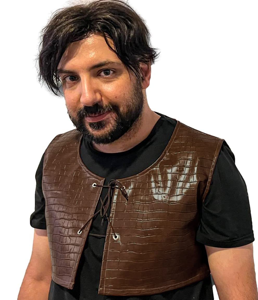 ComfyCamperMiddle Ages Vest Costume Adult Men Teens Boys - Tactical Medieval Steampunk Peasant Cosplay Halloween