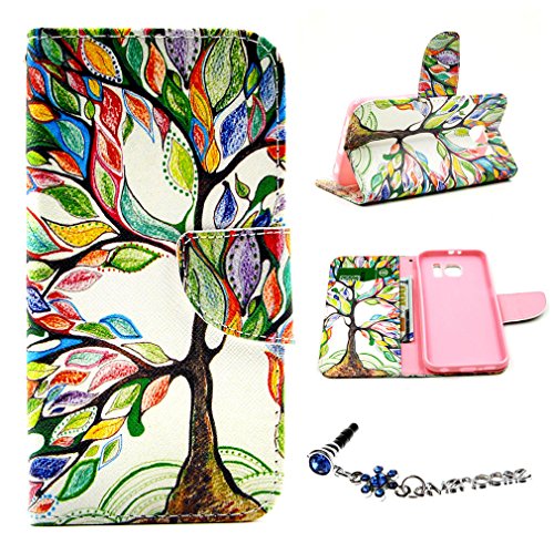 For Galaxy S6 , ivencase [Tree and Leaf] Magnetic Wallet PU Leather [Closure] Stand Flip Protective Case Cover for Samsung Galaxy S6 SM-G920 + One 