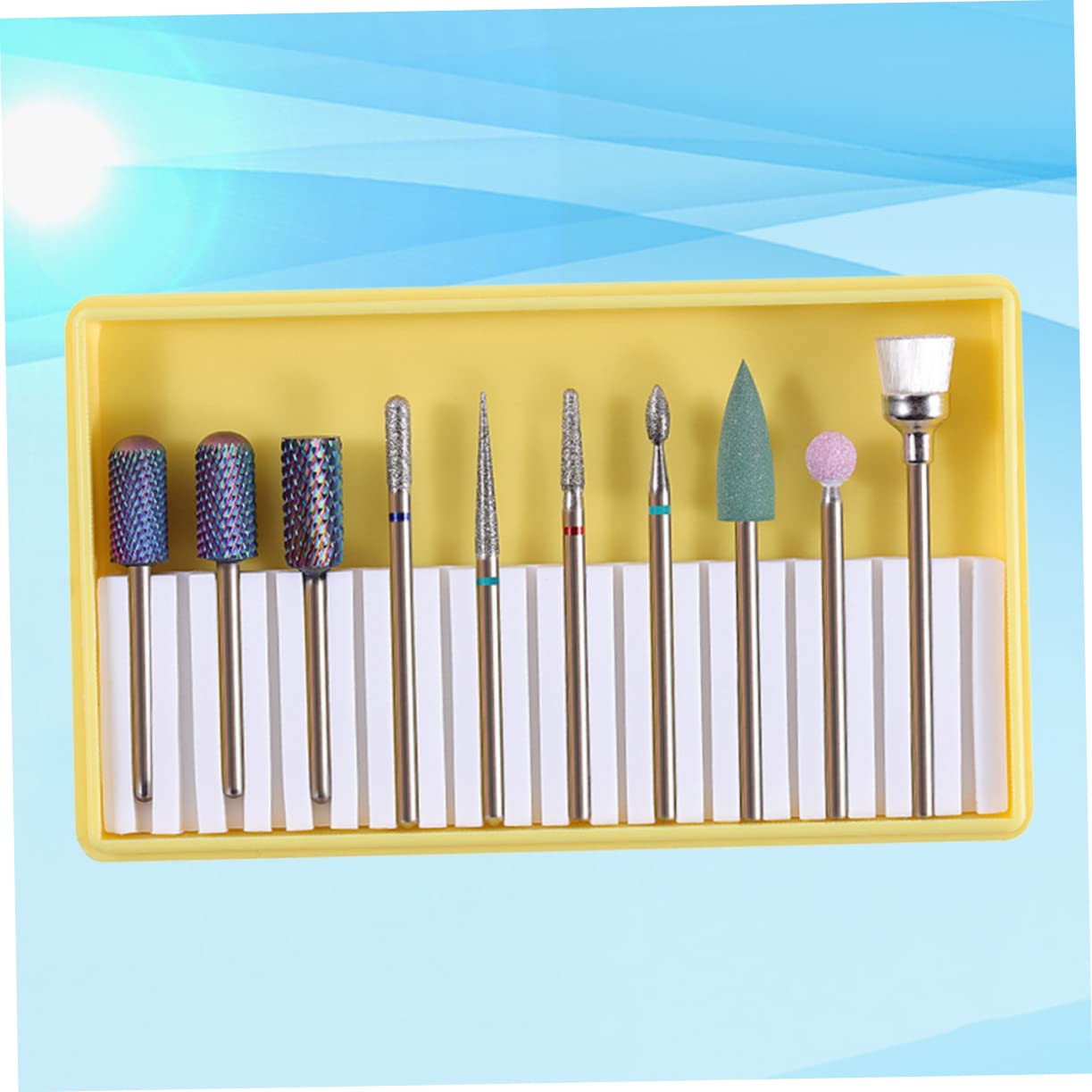 Beaupretty 3 Juegos De Brocas De Gel Para Uñas Broca De Diamante Para Uñas Pulidora De Uñas Brocas De Manicura Brocas De Repuesto Para Taladro De Uñas Lima De Uñas Brocas De Arena Para
