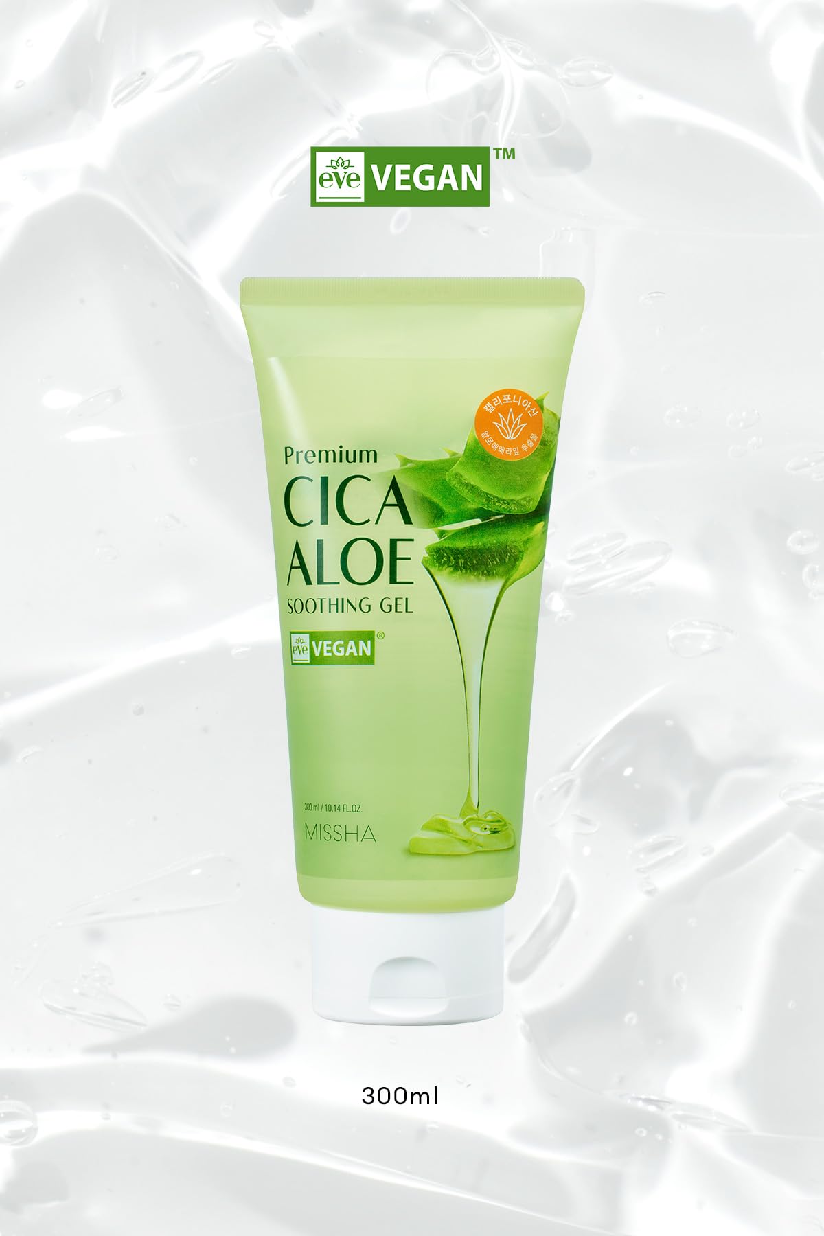 MISSHA%95 Cica Aloe Kompleksi İçeren Nemlendirici Jel 300ml Premium Cica Aloe Soothing Gel