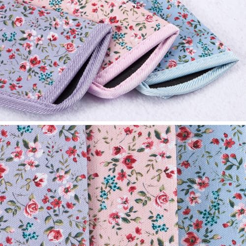 Image of TRIUMPH VISION Reading Glasses Pouch Eyeglass Sleeve Soft Case Slim 3 Pack | Alternative to Bulky Case Lightweight,Neoprene Lined Padded Protect Optical lens Slip in, Cute Pattern Portable for Daily Use