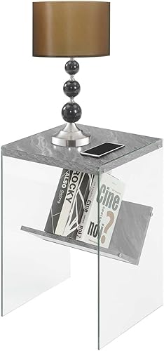 Miniatura 9 de Mesa auxiliar Soho de Convenience Concepts Madera GrisWeathered Gray