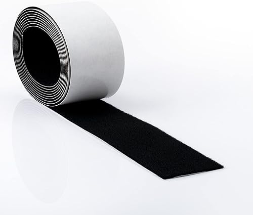 FOSHIO Fieltro de microfibra para envoltura de borde de escobilla de 6.6ft de longitud, fieltro negro para cubrir los bordes de las espátulas de