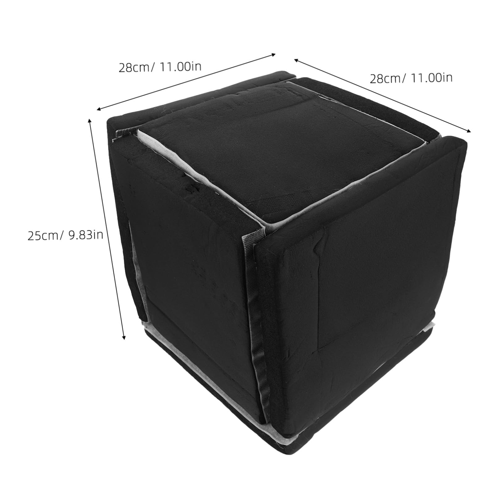 Caja Insonorizada Negra para Generador y Bomba, Espuma Gruesa