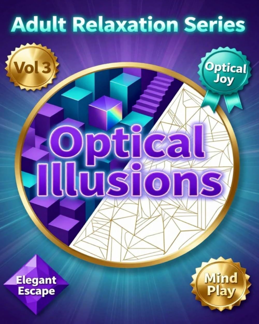 Adult Relaxation Series Vol 3: Optical Illusions: Mind-Bending Patterns and Therapeutic Tessellations for Stress Relief & Perception Reset