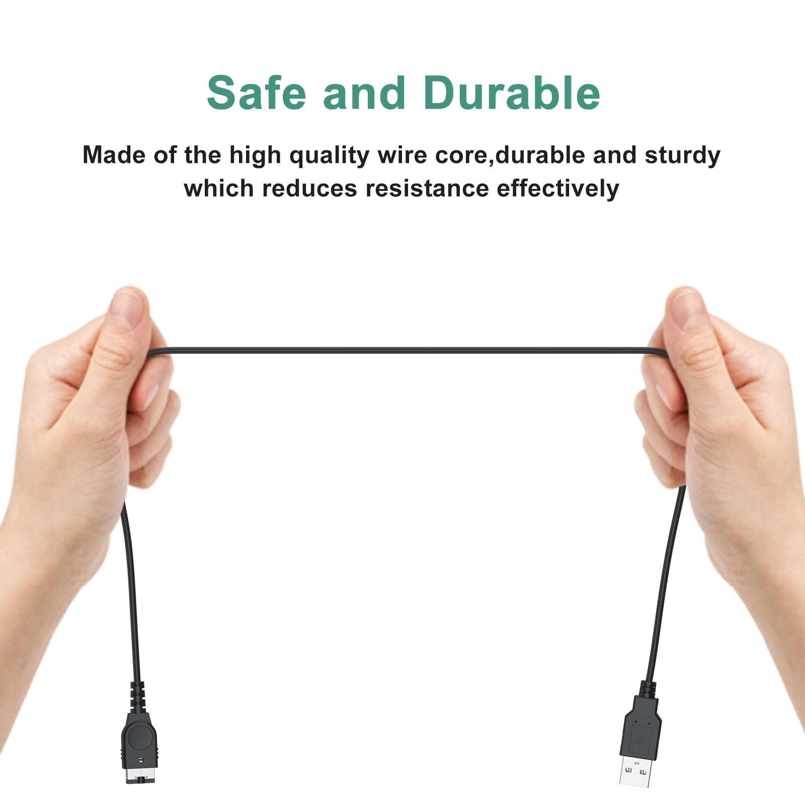 Câble de Charge USB pour Nintendo NDS et GBA SP-120 cm, Recharge Facile via USB, Chargeur Compatible avec Game Boy Advance SP/Nitendo DS