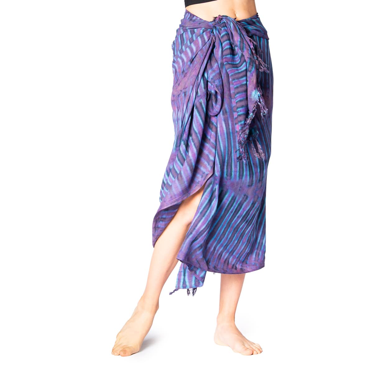 PANASIAM Sarong tiedye purple tones (TD6), 190x116cm