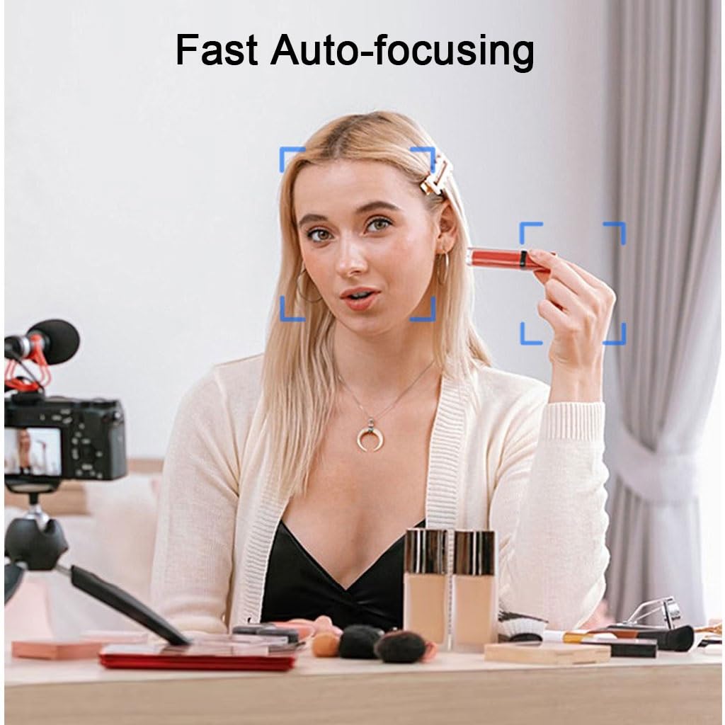 LEIYTFE Webcam Per Conferenze Webcam Ultra HD 2K Per Laptop Autofocus, Microfoni Con Cancellazione Del Rumore, Video Camera Per Streaming Meeting Gaming, Collegamento E Gioco Istantaneo