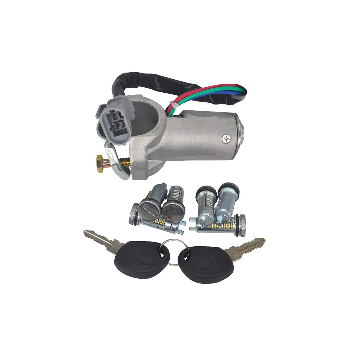 Interruttore Accensione con Serratura 2 Chiavi, KASturbo Kit Riparazione di Blocco Cilindro Accensione per Iveco Daily 2000-2006 2992551 2991727