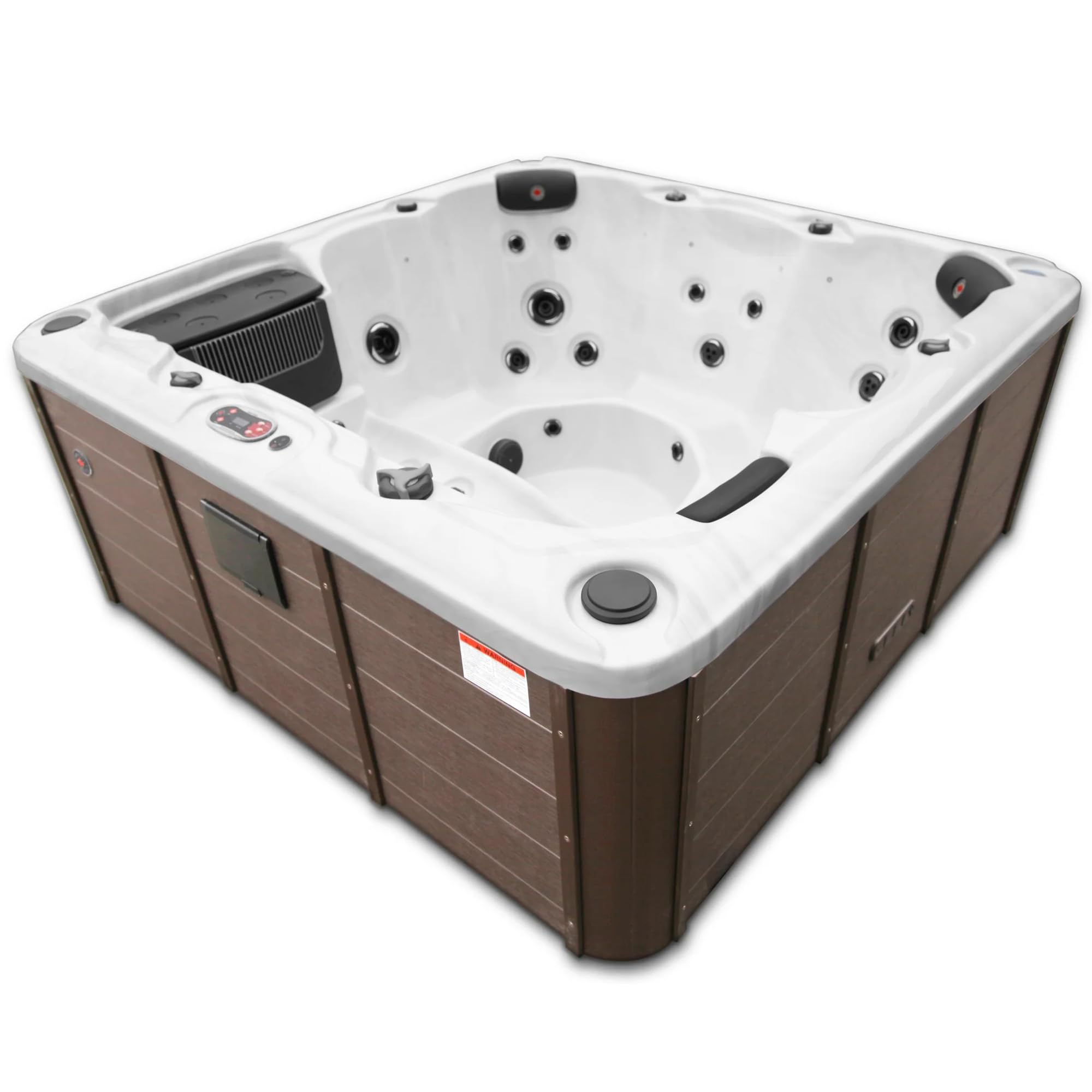 CANADIAN SPA CO. Winnipeg UV Whirlpool Outdoor Hot Tub for 6 Persons | LED Lighting, Aromatherapy, Bluetooth Music, Insulated Cover & Winterproof Design for Ultimate Relaxation
