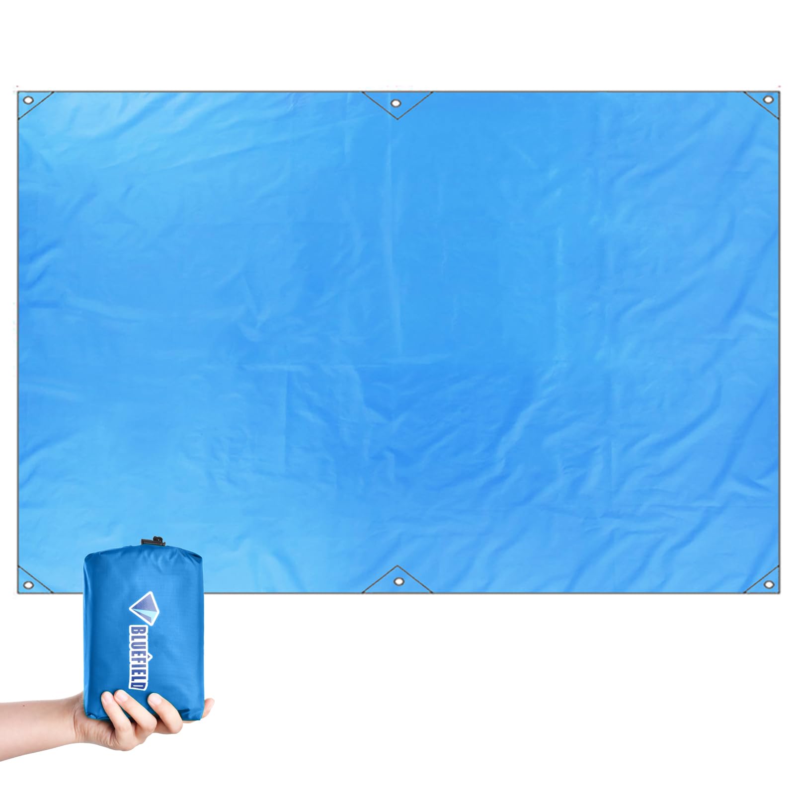 TRIWONDER Tarp Ultra Léger Tapis de Sol Camping Imperméable 150 x 220 cm