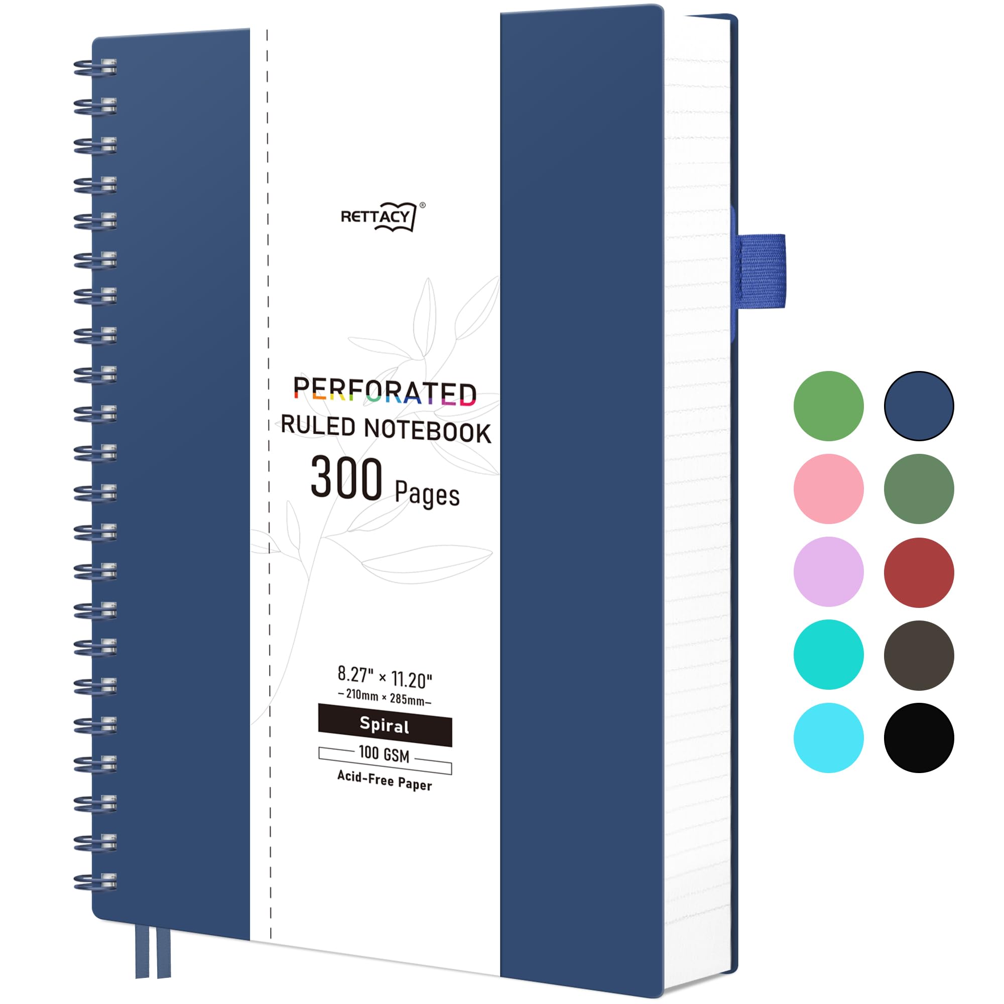 RETTACY A4 Lined Notebook