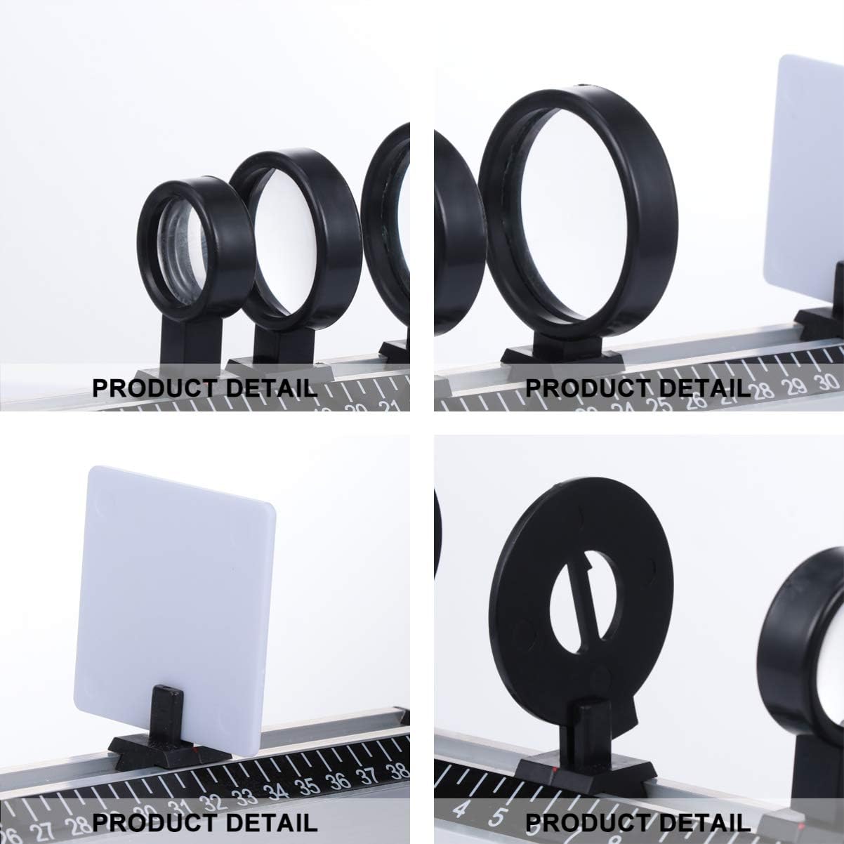 Science Classroom Optics Kit 9pcs Labs Complete optical bench kit Basic Optical Bench Optical Instrument Optical Bench Set