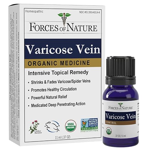 Forces of Nature Varicose Veins Treatment, Organic Homeopathic Medicine, 0.37