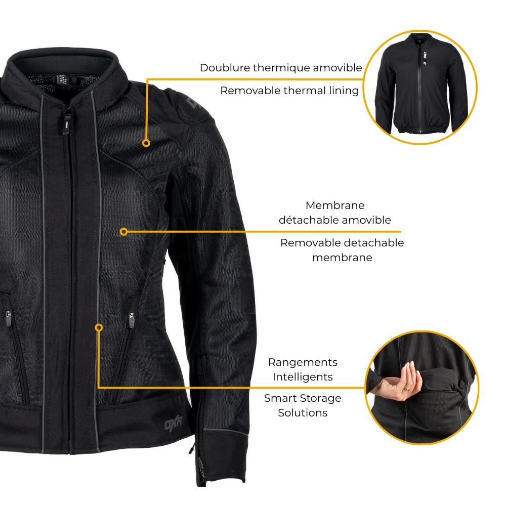 Blouson Moto STREAM AIR EVO DX-DRY LADY femme 42