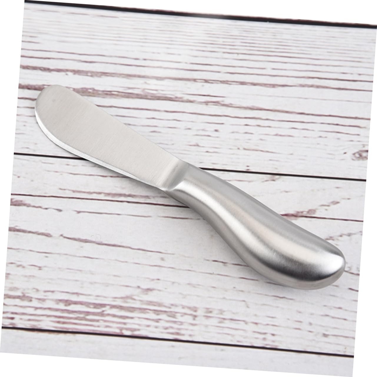 PRETYZOOM Stainless Steel Butter Spreader and Cream Spatula Kitchen Utensil for Icing Cheese Jam and Cake Decorating and Easy to Clean Silver
