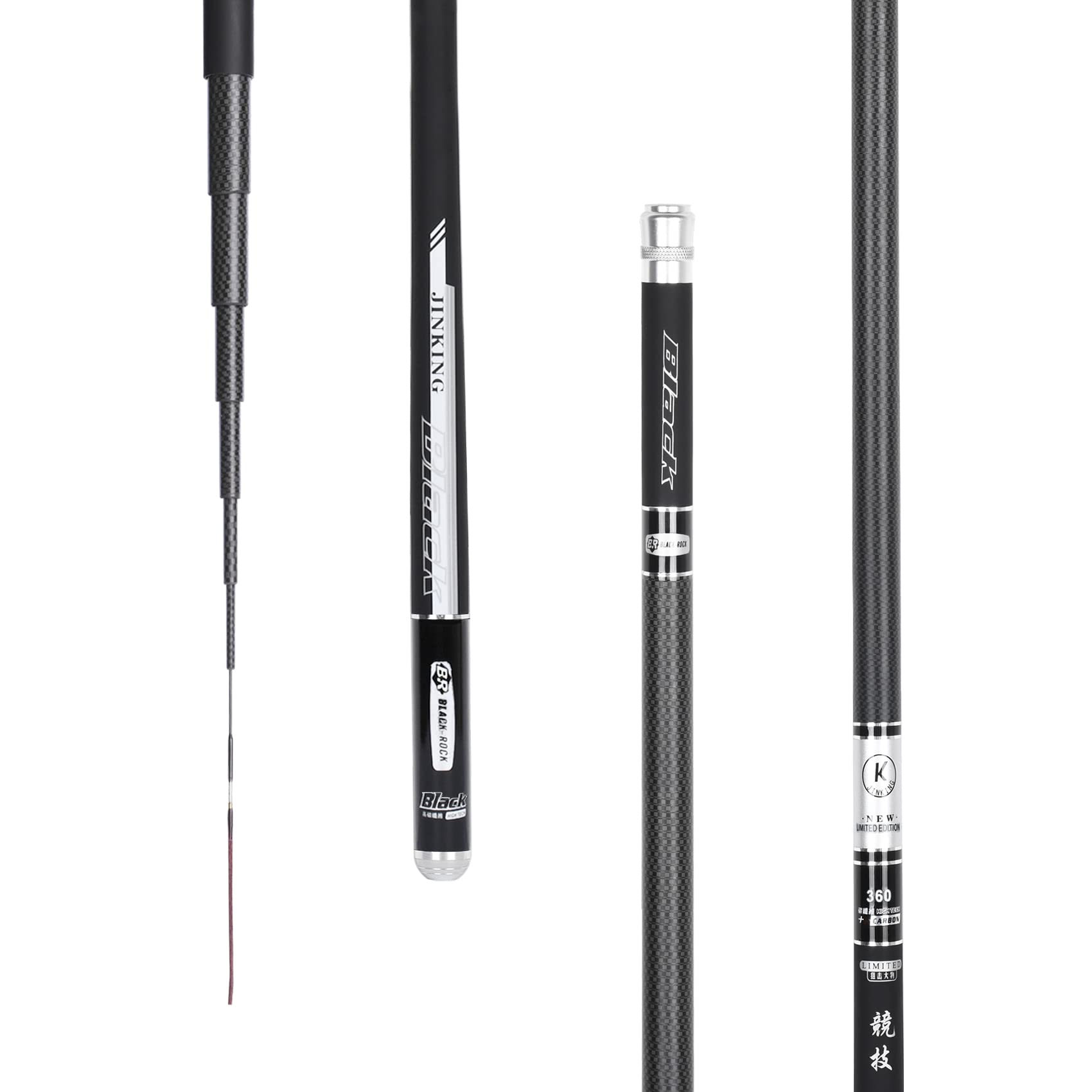 Amazon | JINKING 渓流竿 ロッド 釣り竿 カーボンロッド 仕舞寸法72cm 