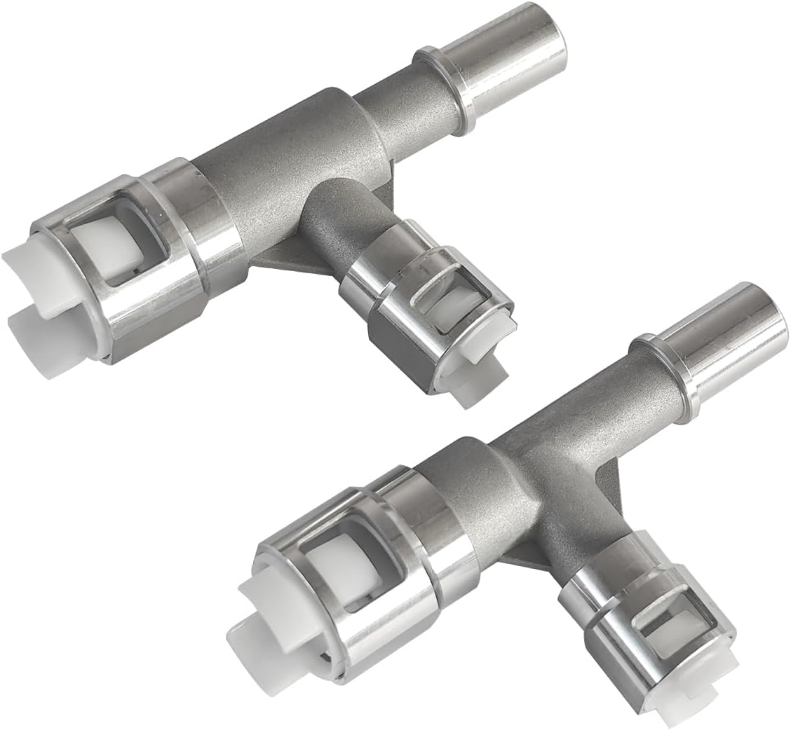 2 Pcs Metal Heater Hose Connector Fits for Cadillac Escalade Chevy Avalanche Silverado Suburban Tahoe GMC Sierra Yukon 800-414HP, 800-413HP