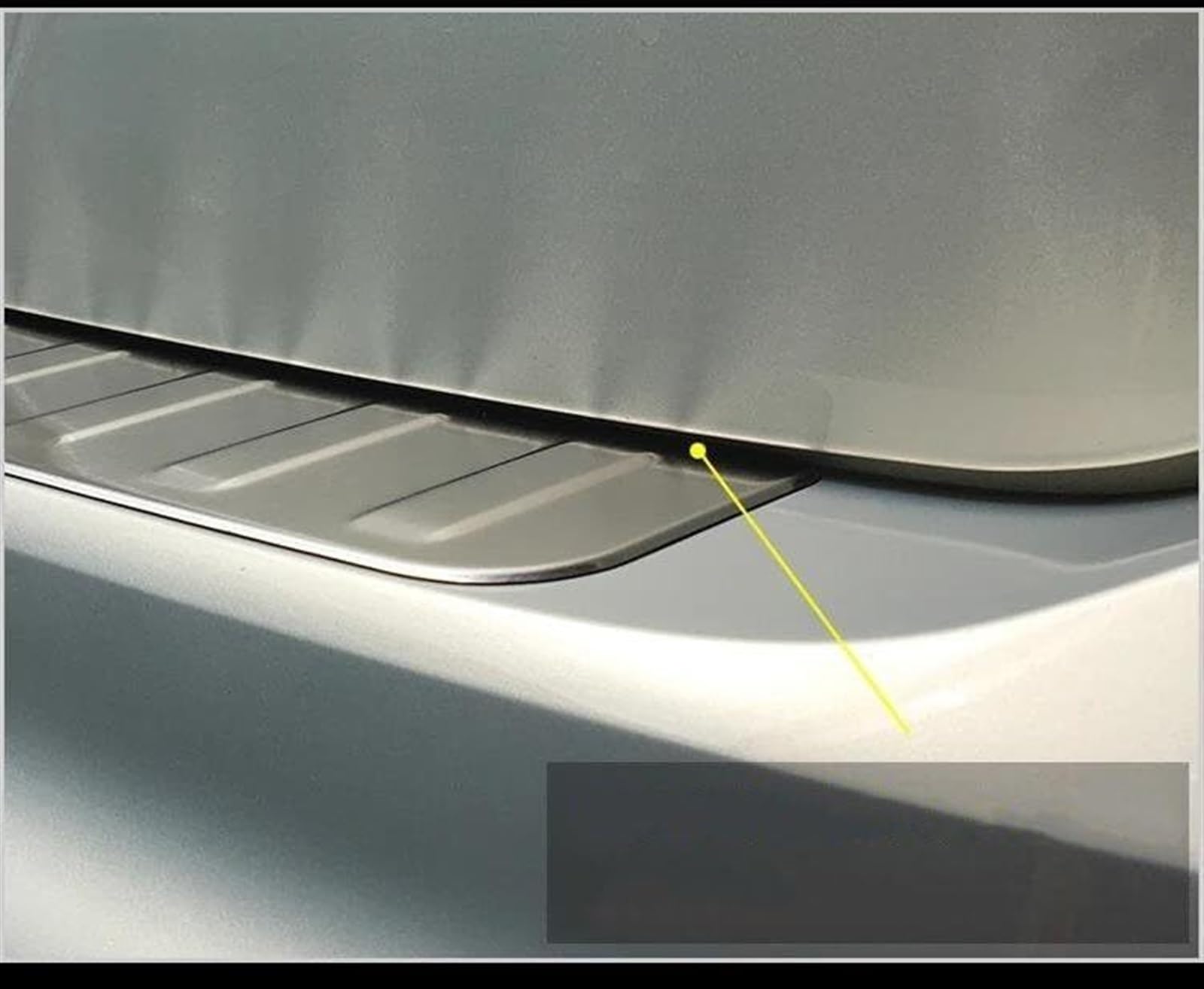 Auto-Stoßstangenschutz Heckstoßstangenschutzstreifen, Auto-Heckstoßstangenschutzaufkleber für VW für Tiguan Mk2 2017-2023(1)