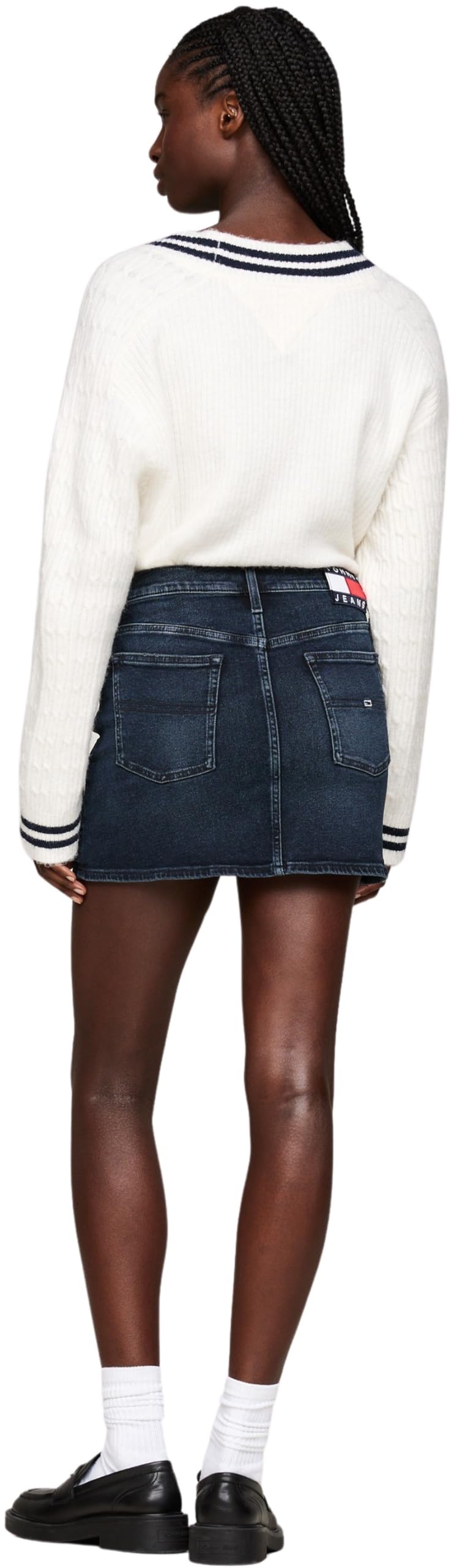 Tommy Jeans Jupe en Jean Femme Izzie Skirt Courte