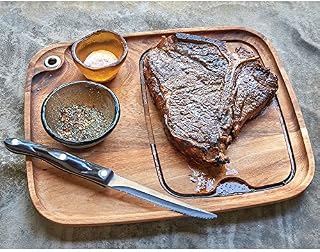 Ironwood Gourmet 11x13 Wood Steak Serving Plate