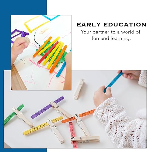 Miniatura 6 de Apremont 100 palitos de madera de colores jumbo surtidos de 6 pulgadas de largo, palitos de paletas de arcoíris, artes y manualidades, lo mejor para