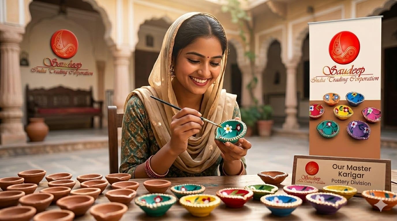 Diwali Diyas - Handmade Terracotta Clay Lights -6