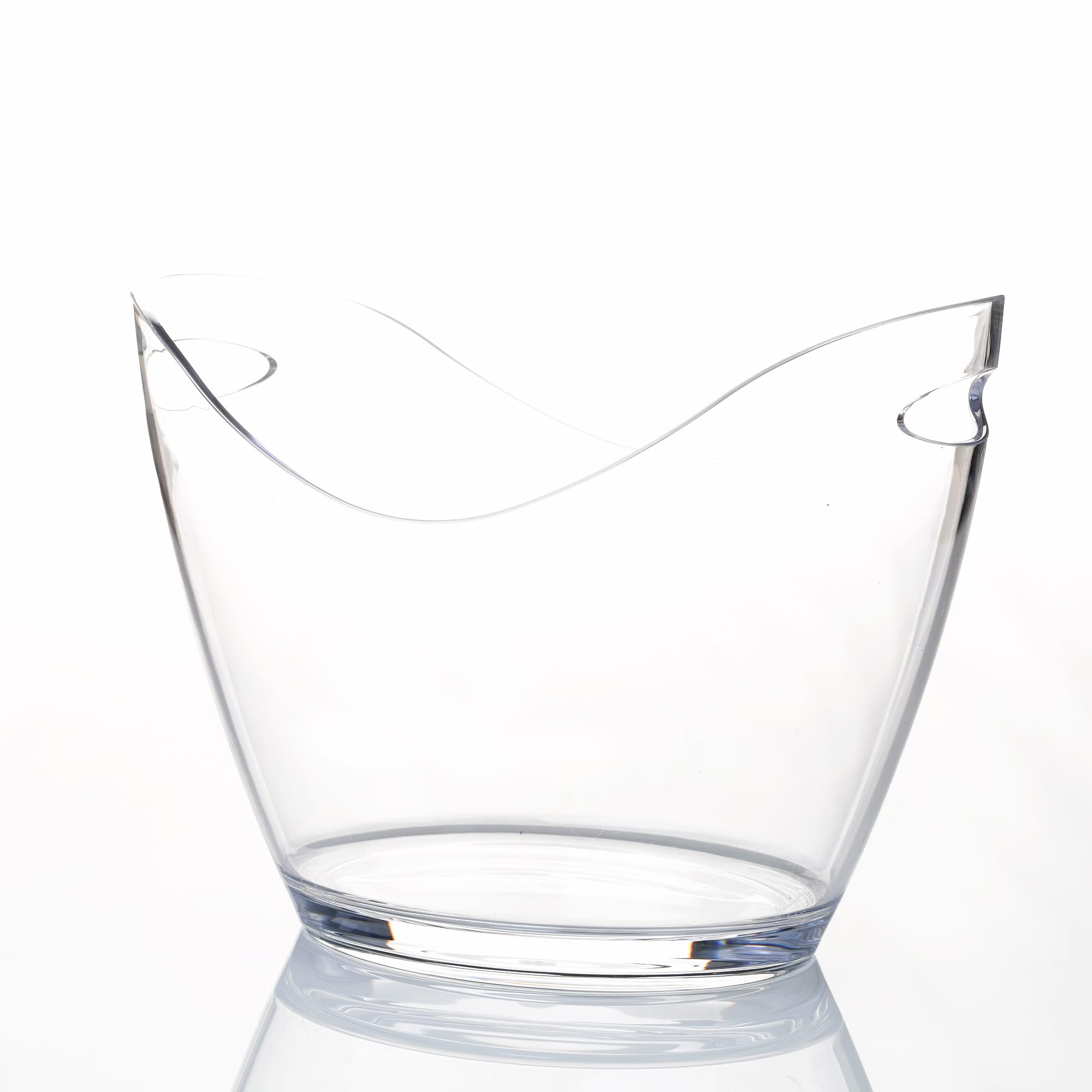 macfly Cubitera para Botellas Metacrilato - Enfriador de 4/5 Botellas de Vino, Cervezas, Champán y Refrescos, Cubitera Grande 4/5 Botellas, Champanera Grande, Cubitera y Enfriador Grande, 35x26x21cm