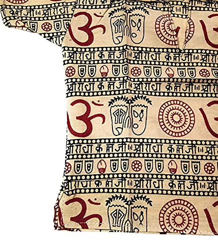 Image of Boys Om Printed T-Shirts /Kurta 100% Cotton Made in India