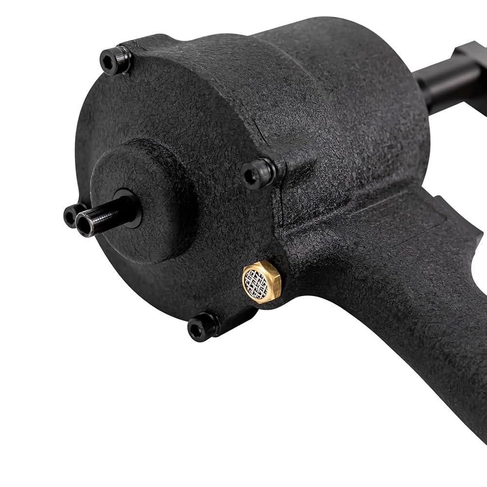 3,2-13 Mm Perforatore Pneumatico, Rotazione A 360° Air Metal Utensile Perforatore Perforatore per Metallo Apriflangia per Porte, Finestre, Uffici E AbitazioniBlack, 9mm