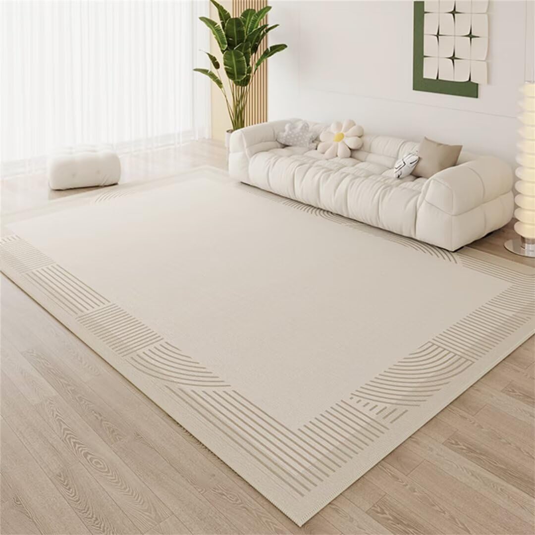 Tapis de salon gris 90x160cm et descente de lit pour décoration chambre fille et maison