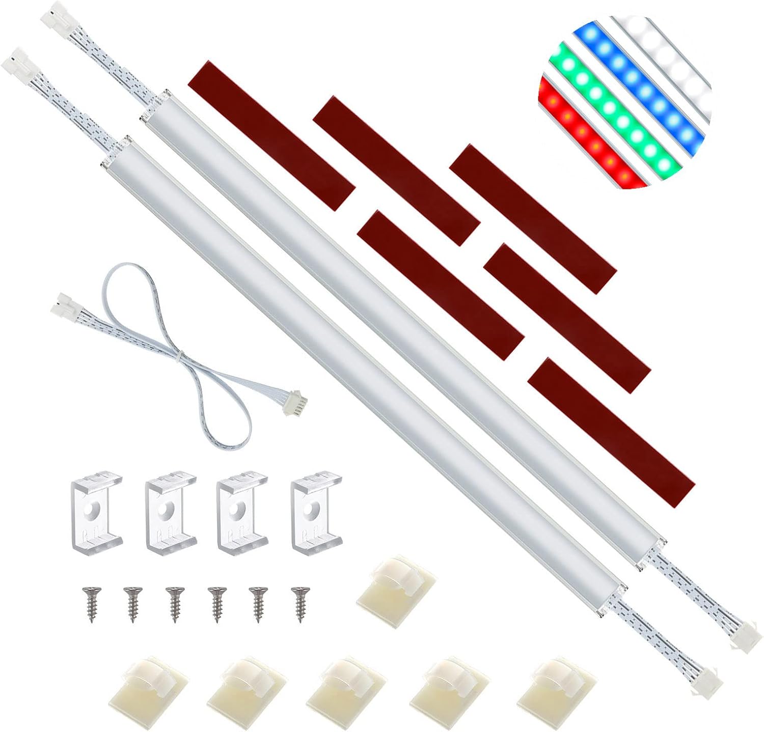 Litever Extra Addon RGB + Daylight White LED Light Strip Bars LL029