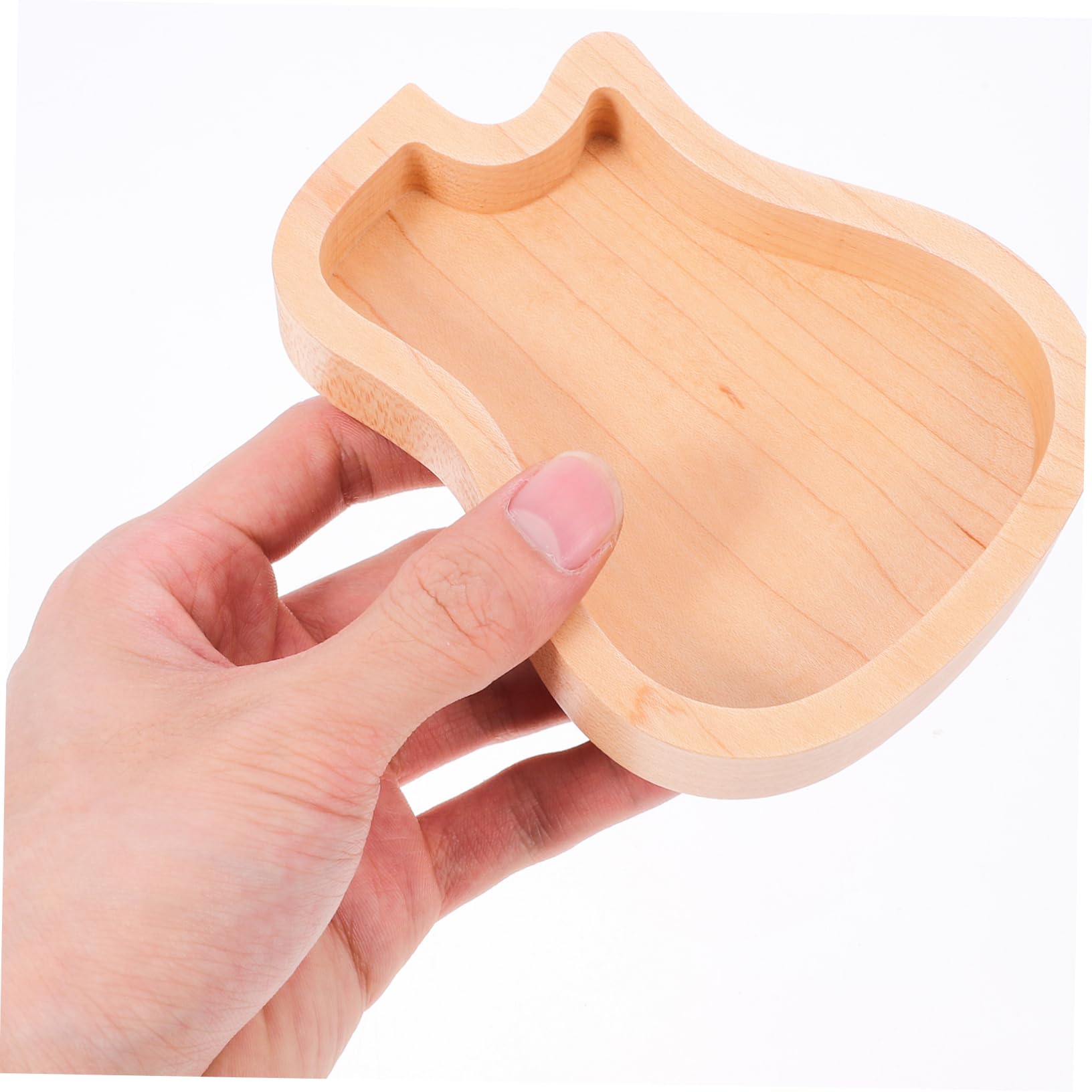 3Er-Box Aufbewahrungskoffer für Gitarren Ringhalter Schlag für Gitarrenplektrum Bass Daumenstütze Schmuckhalter Ukulele Zubehör Spielzeugzimmer wählen Container Hölzern