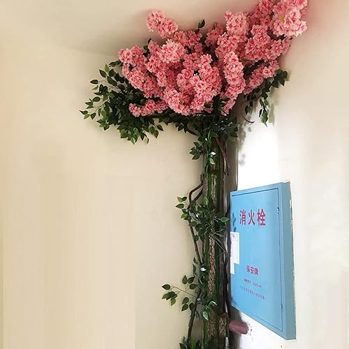 Miniatura 5 de KLgeri Flores artificiales grandes árboles de cerezo en flor de seda para bodas, ramas, tiendas, jardines, paredes de fondo grandes, decoración del