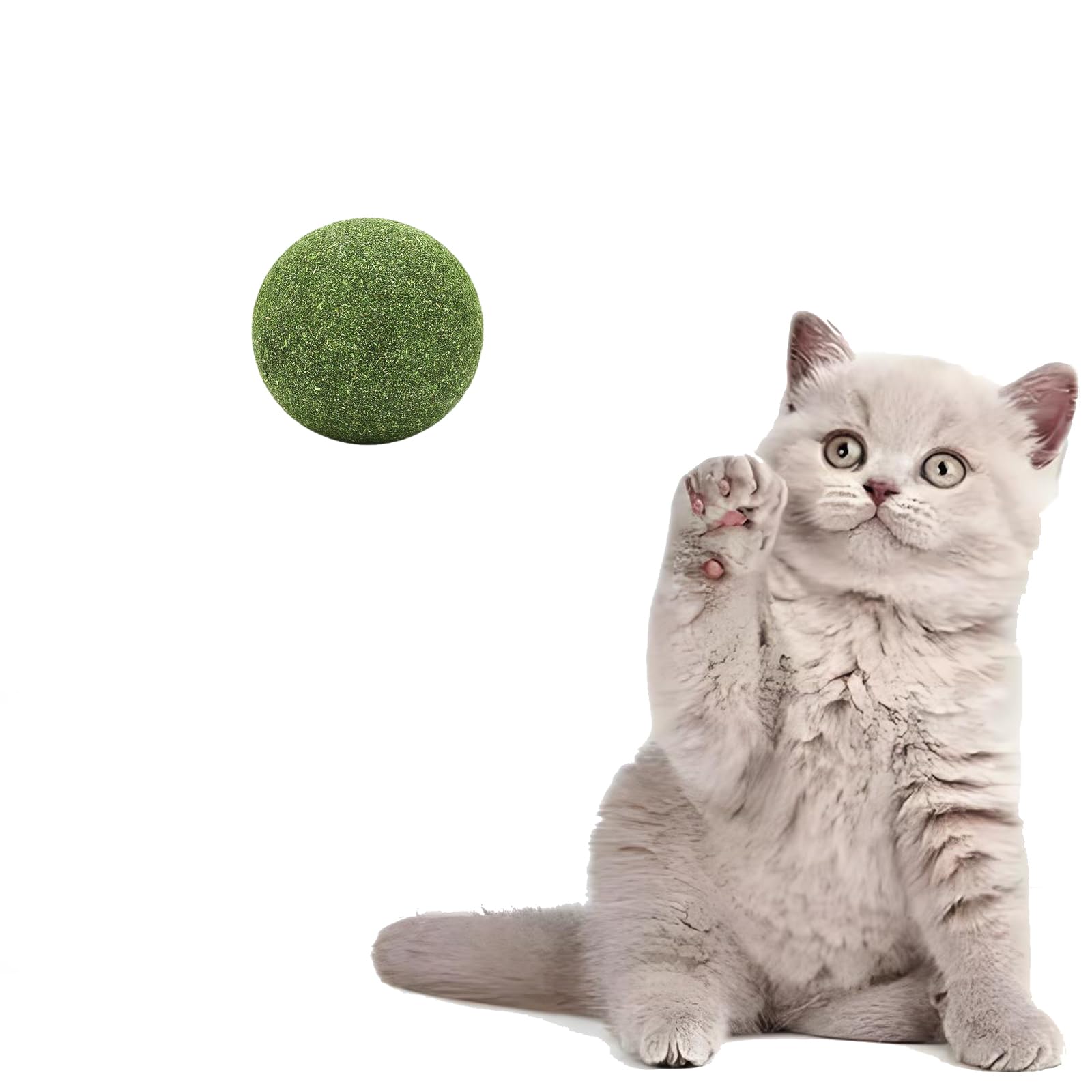 AOODOOM 2 inch Giant Catnip Ball for Cats, Large Catnip Ball for Cats Indoor