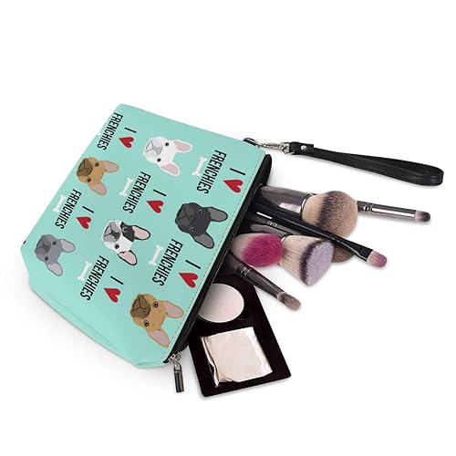 Miniatura 4 de GIFTPUZZ Diseño personalizado para mujer, bolsa de maquillaje de moda de viaje, bolsa de cosméticos, bolsa con cremallera, artículos de tocador,