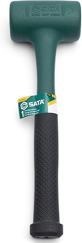 Miniatura 3 de SATA Martillo de golpe muerto de 1 34 pulgadas, 18 onzas (18.34 oz) de peso de la cabeza y 11 14 pulgadas de longitud, con una cabeza de goma verde
