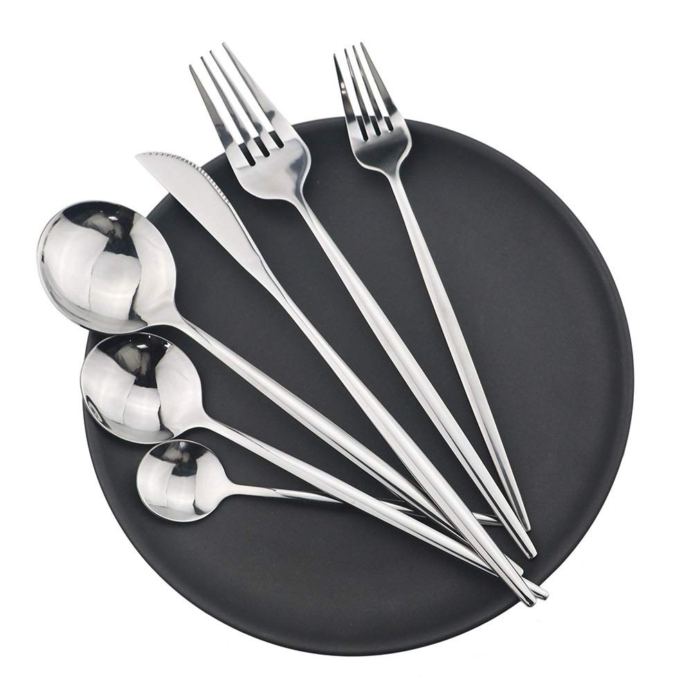 Set de courevert en acier inoxydable 18/10 argenté 36 pièces