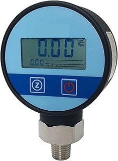 68mm Digital Pressure Manometer 4-bit LCD Battery for Liquid (Color : 1-8 NPT, Size : 0-1.6MPa)