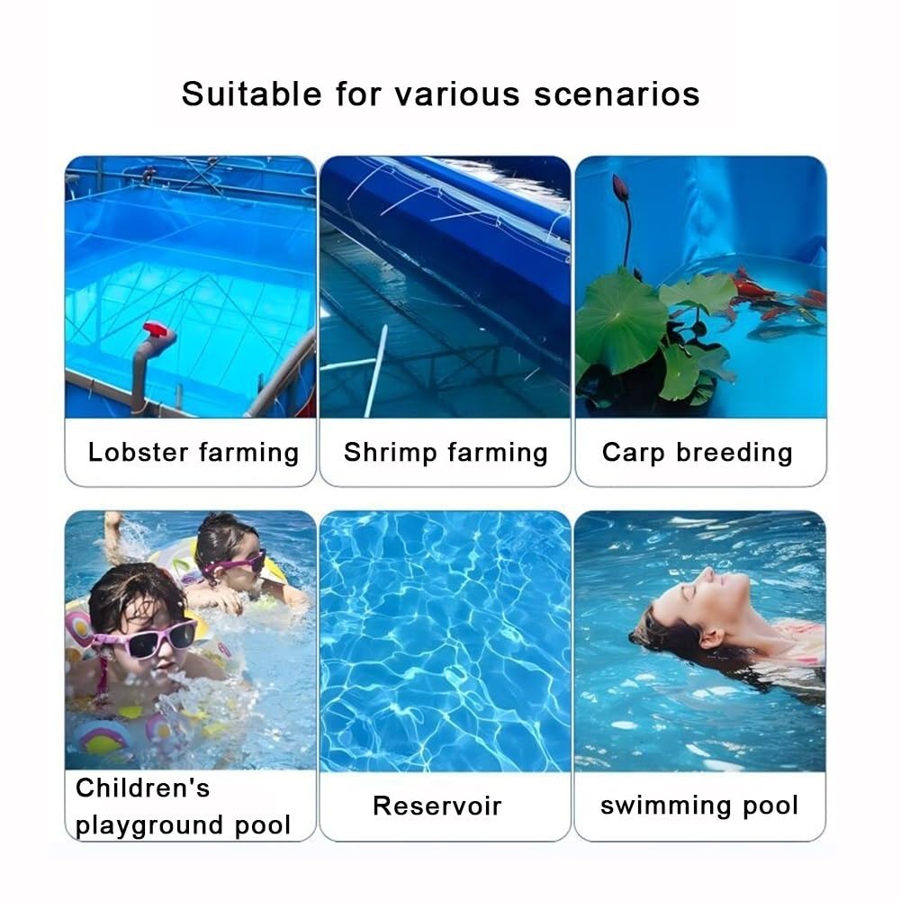 Estanque De Peces Redondo Para Exteriores Con Estructura Duradera, Piscina Elevada Para Acuario, Lona Plegable Grande Para Exteriores, Para Cría De Koi Agrícola, Fácil De Instalar(1.8x1.2 m/70.9x47.2