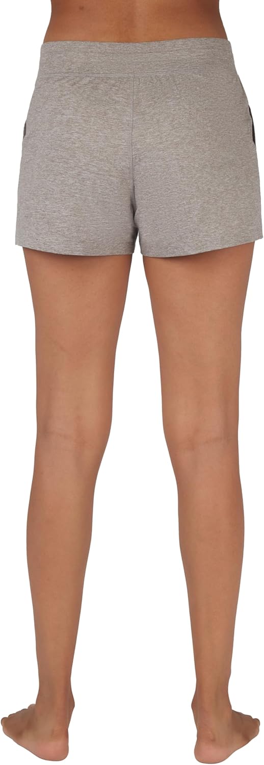 90 Degree By Reflex Lightweight Lounge Shorts - Casual Summer Jersey Shorts for Woman - Heather Satellite - XXL - Image 5