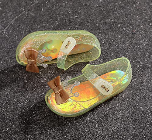 Image of Princess Jelly Sandals for Girls Toddler Dress Up Shoes Cosplay Clear Sandals Summer Cute Little Kids Glitter Sparkle Party Dancing Mary Jane