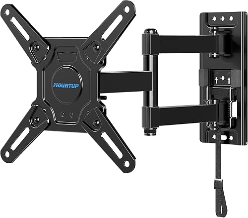 MOUNTUP Soporte de TV RV con cerradura para televisores de 13 a 43 pulgadas, soporte giratorio de movimiento completo para TV RV con bloqueo de