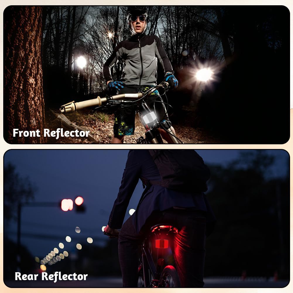 flintronic 4/6 Pezzi Catarifrangente Bici, Catarifrangente per Raggi di Bicicletta, Catarifrangenti Raggi Ruota Bici, per Adattarsi a Qualsiasi Tipo di Bicicletta