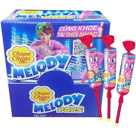 Chupa Chup Melody Pops Strawberry 15G