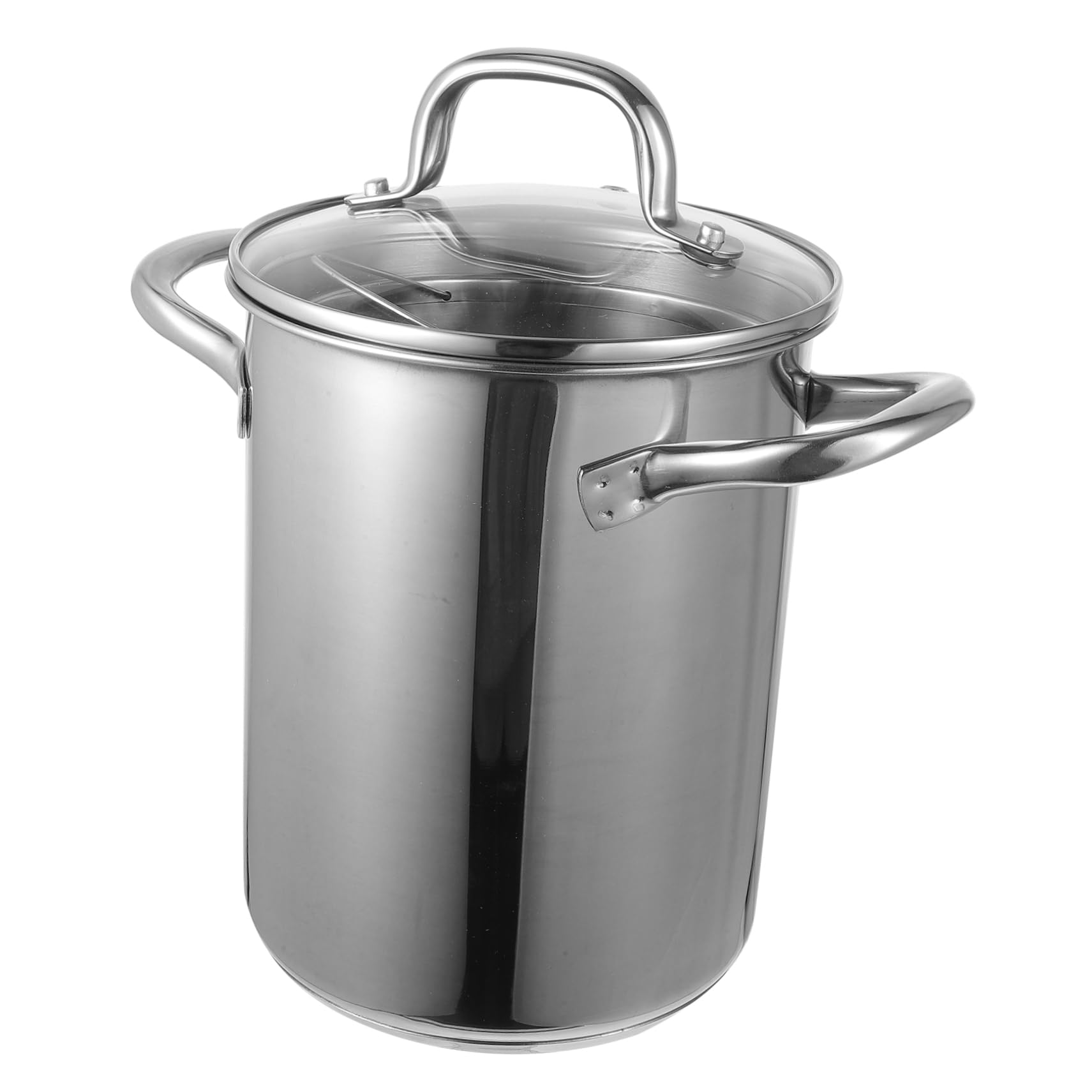 TOPPERFUN Deep Frying Pan Strainer Portable Frying Pan Kitchen Tempura Fry Pot Basket Stainless Steel