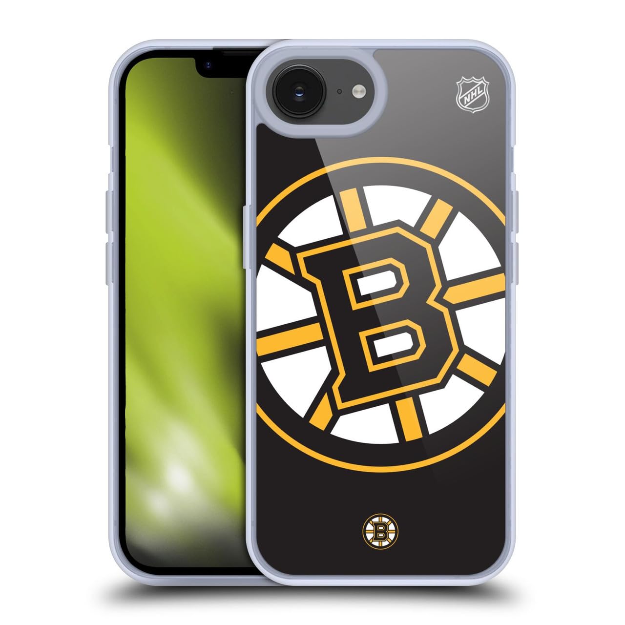 Head Case Designs Officially Licensed NHL Oversized Boston Bruins Gel Case [Military Grade Protection] Compatible with Apple iPhone 16e